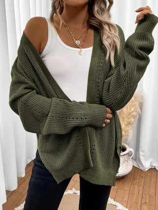 Orlena | Women's Open Front Pointelle Knit Cardigan