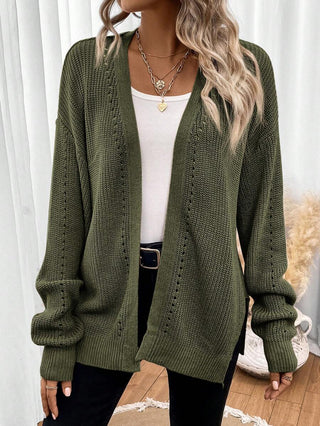 Orlena | Women's Open Front Pointelle Knit Cardigan