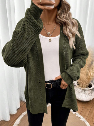Orlena | Women's Open Front Pointelle Knit Cardigan