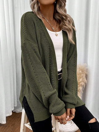 Orlena | Women's Open Front Pointelle Knit Cardigan