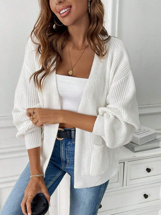 Velmira | Women's Open Front Cropped Knit Cardigan