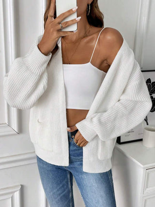 Velmira | Women's Open Front Cropped Knit Cardigan