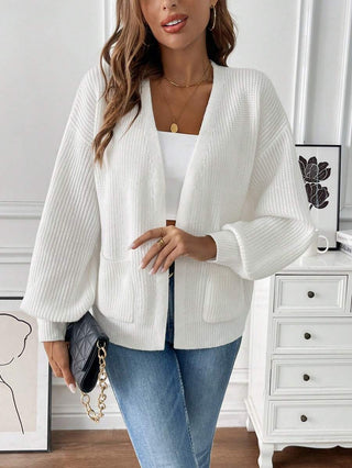 Velmira | Women's Open Front Cropped Knit Cardigan