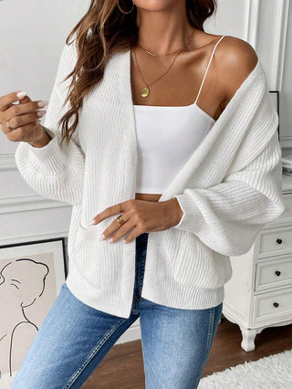 Velmira | Women's Open Front Cropped Knit Cardigan
