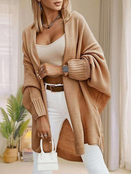 Mirelle | Women's Open Front Batwing Longline Cardigan