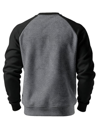 Corven | Men's Raglan Crew Neck Brushed Sweatshirt