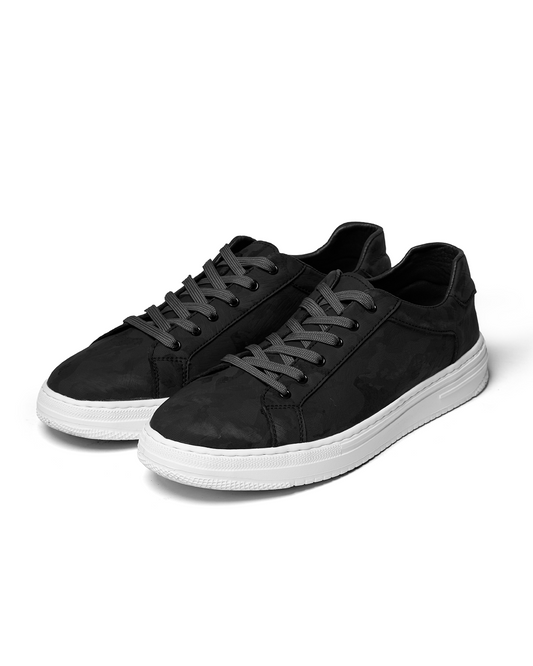 Classic leather stitched everyday trainers for men | Belmont -1