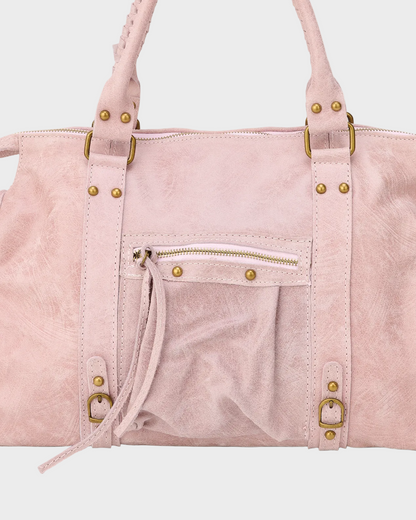 Amabel | Women's Leather Tote with Front Pocket