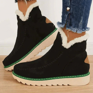 Platform fleece-lined warm ankle boots for women | Nova -1