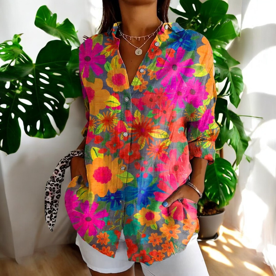 Stylish floral everyday casual blouse for women | Irelle -10