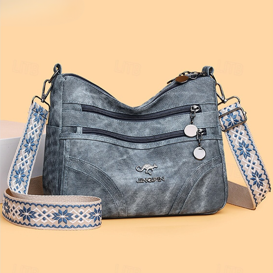 Elijah | Women's Multi Pocket Zip Crossbody Bag