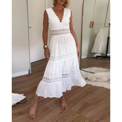 Aurélie for Women | Elegant Lace V-Neck Dress