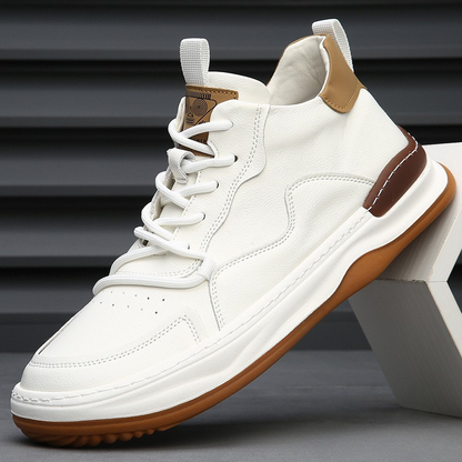 Italian genuine leather premium trainers for men | Marco Italiana -4
