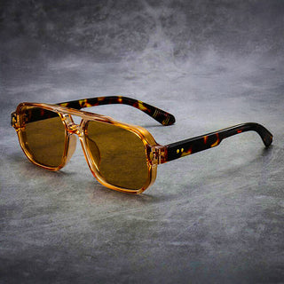 Oversized bold-frame tinted sunglasses for men | Mason -2