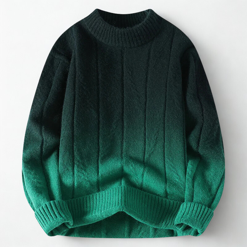 Elegant ombre gradient knit sweater for women | Dawn -5
