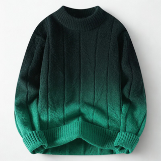 Elegant ombre gradient knit sweater for women | Dawn -5