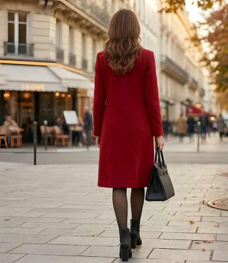 Charlotte | Women's Tailored Wool Blend Classic Coat