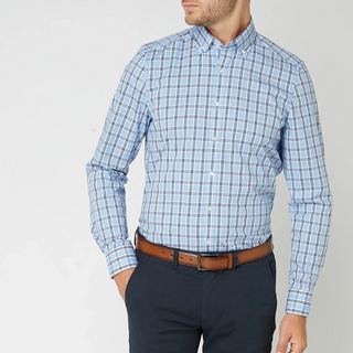 Classic refined check everyday shirt for men | Ethane -1