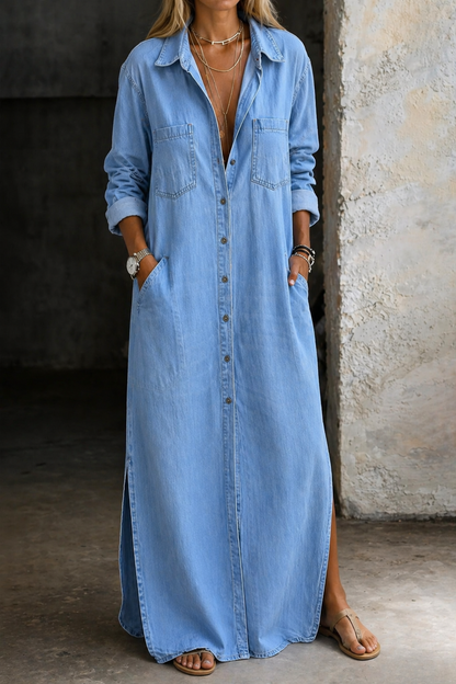 Fern | Women's Button Front Flowing Dress