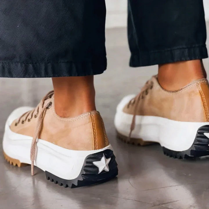 Platform high-top saw-tooth sole trainers for women | Evora -5