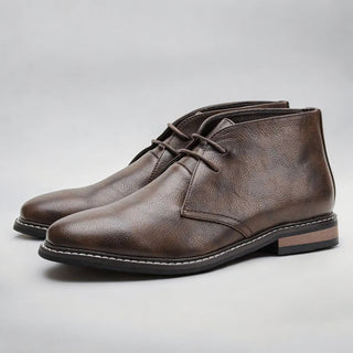Haverin | Men's Leather Chukka Boots with Padded Insole