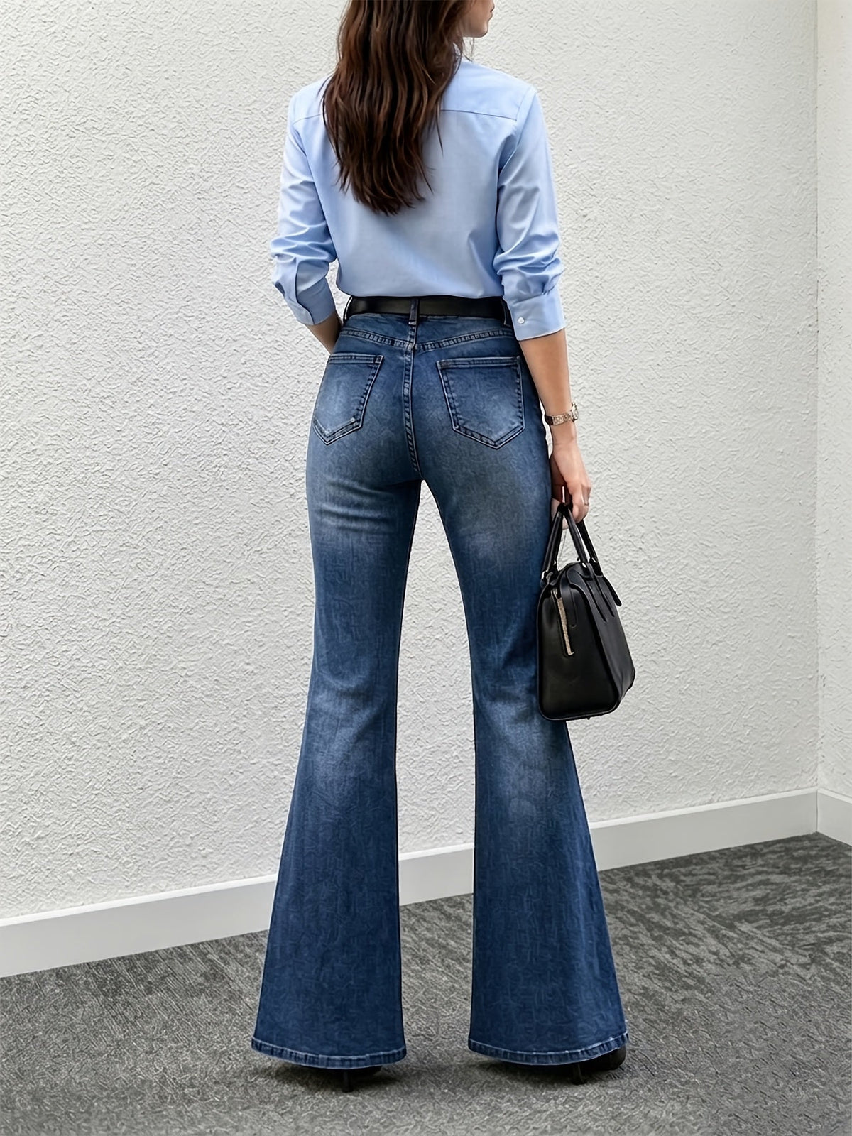 Adele | Women's High Waisted Flare Denim Jean
