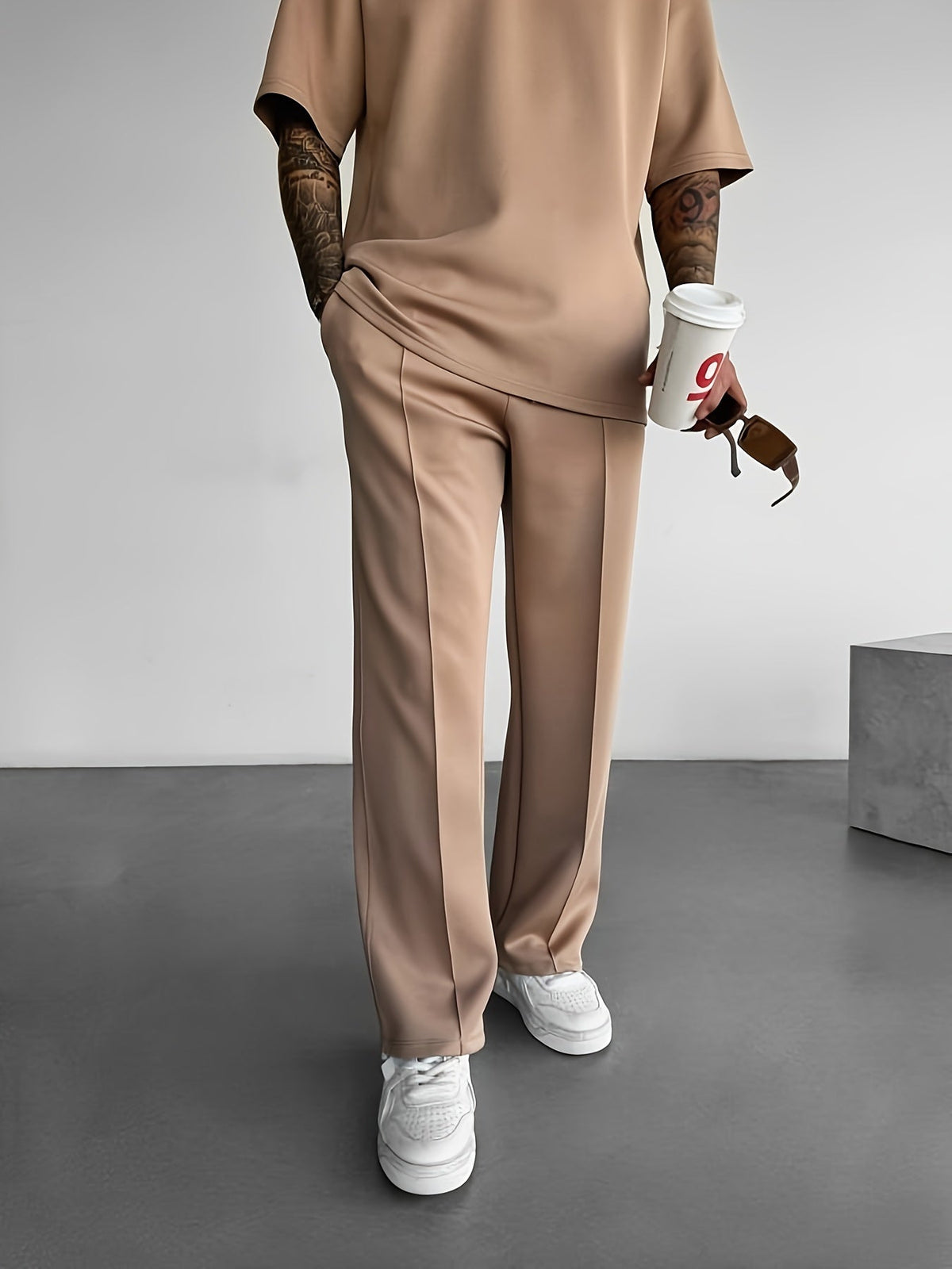 Smart pleated tailored everyday trousers for men | Ellison -16
