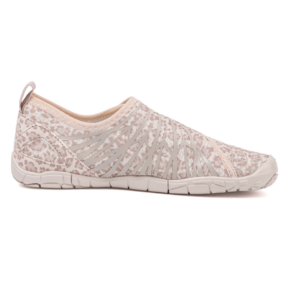 Bianca | Ivory Leopard Print Barefoot Shoe