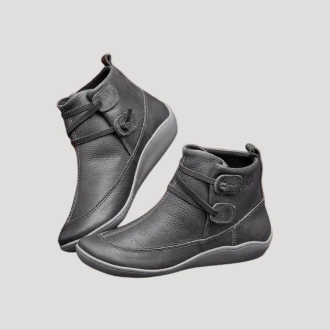 Waterproof leather ankle boots for women | Rainwalker -3