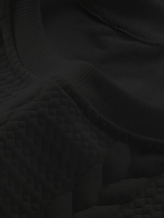 Alveron | Men's Textured Crew Neck Cable Knit Sweatshirt