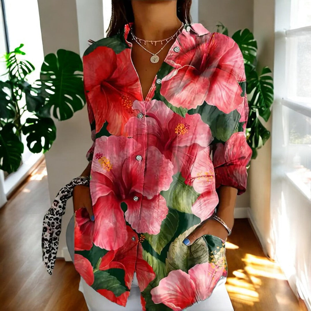 Stylish floral everyday casual blouse for women | Irelle -1