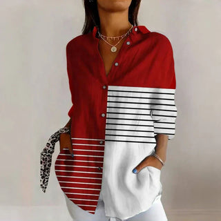 Classic vintage everyday casual blouse for women | Ellaine -4