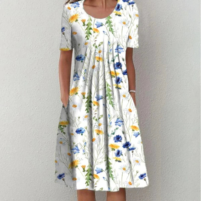 Comfortable tummy-coverage everyday dress for women | Gigi -2