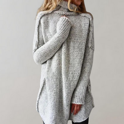 Extended relaxed longline everyday jumper for women | Longform -3
