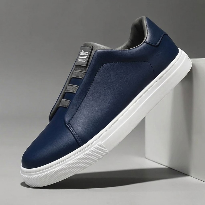 Classic leather casual trainers for men | Chelsea -3