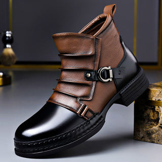 Vintage lace-up polished leather boots for men | Willson -2