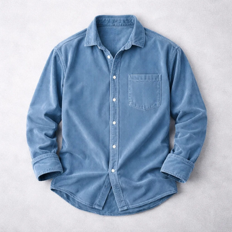 Classic corduroy casual shirt for men | Hudson -1