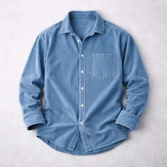 Classic corduroy casual shirt for men | Hudson -1