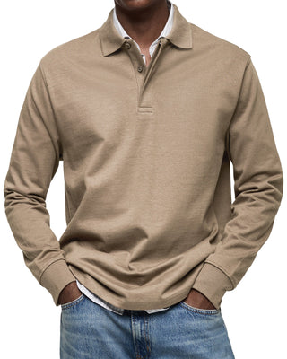 Classic long-sleeve everyday polo shirt for men | Wilson -7