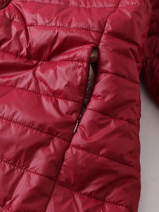 Elvanna | Women's Quilted Longline Coat with Ribbed Cuffs
