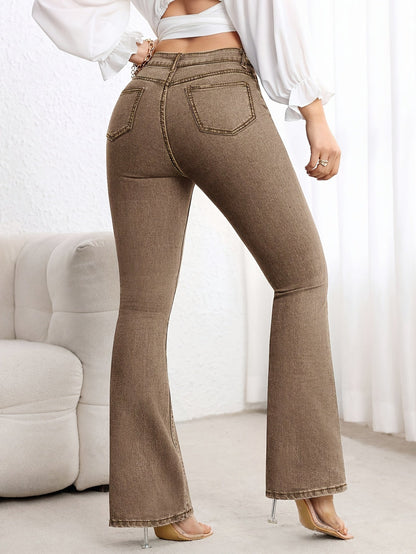 Sable | Women's Sun Washed Flare Denim Jean