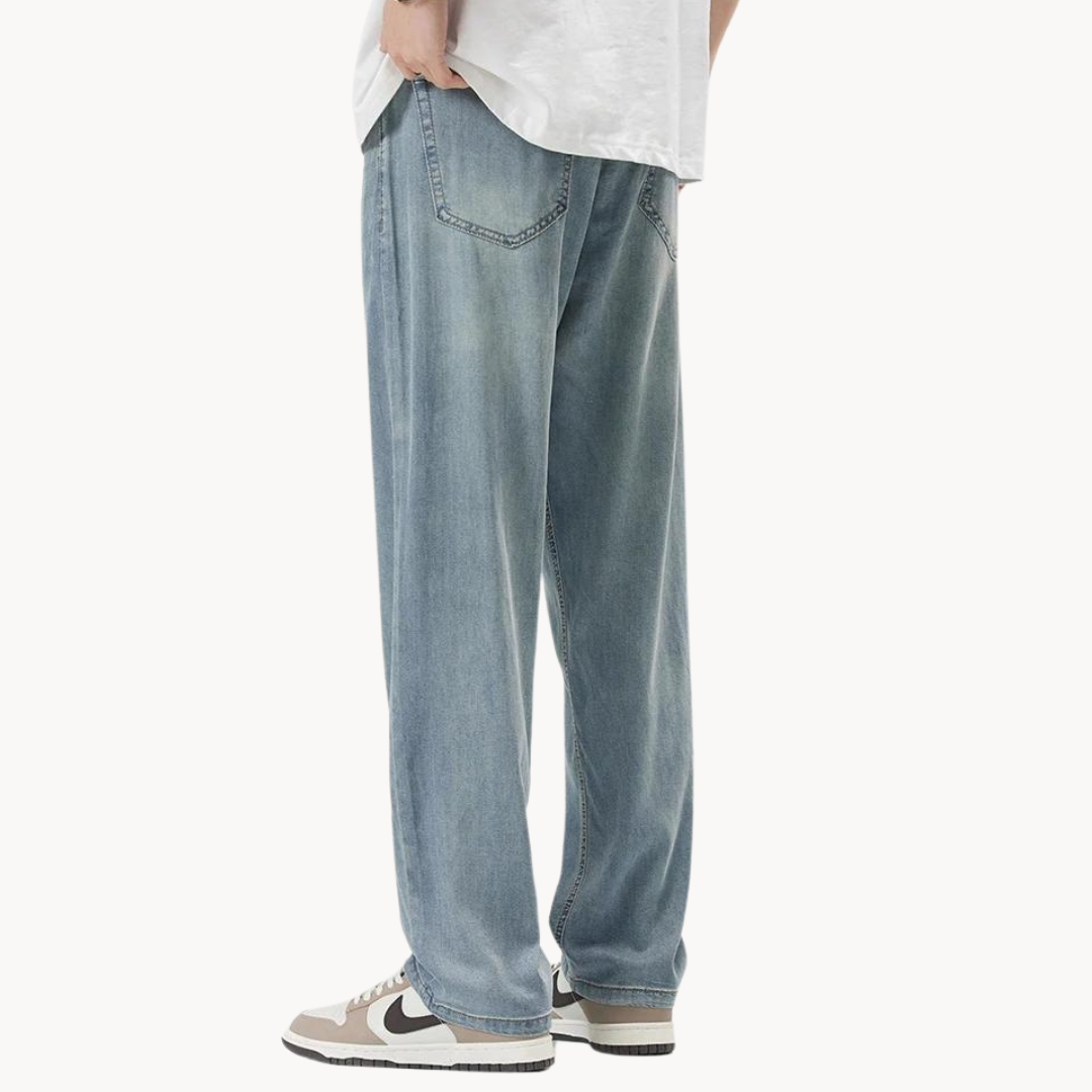 Relaxed straight-leg summer casual trousers for women | Linen -2