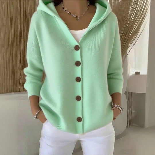 Cosy knit everyday button cardigan for women | Amelia -3