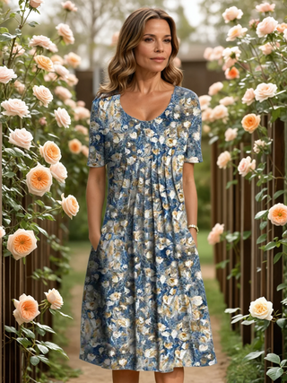 Elegant tummy-coverage everyday dress for women | Marianne -3