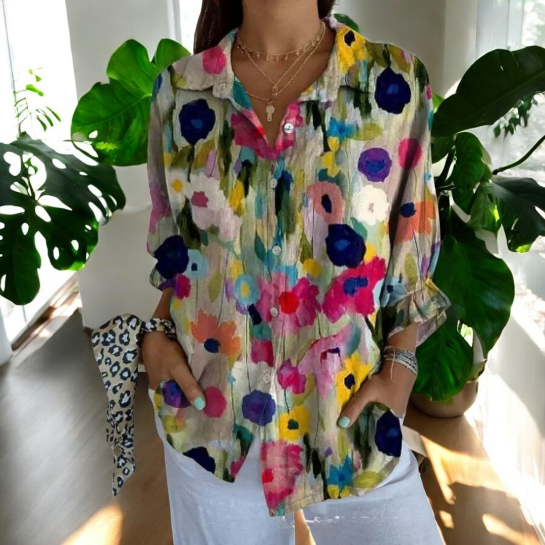 Stylish floral everyday casual blouse for women | Irelle -6