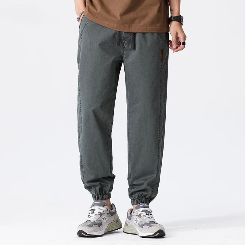 Classic organic-cotton drawstring everyday joggers for men | Greencore -5