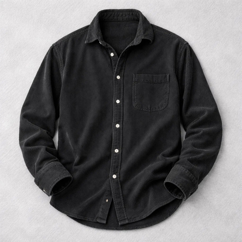 Classic corduroy casual shirt for men | Hudson -4