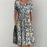Light Floral Blue