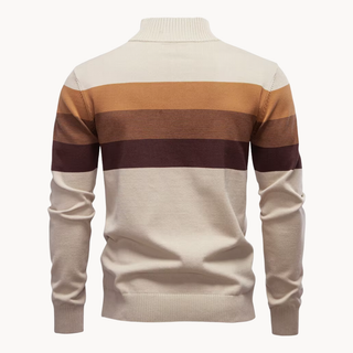 Soft quarter-zip cosy everyday jumper for men | Burk -18