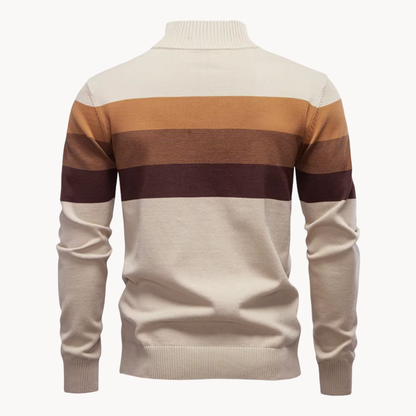 Soft quarter-zip cosy everyday jumper for men | Burk -18
